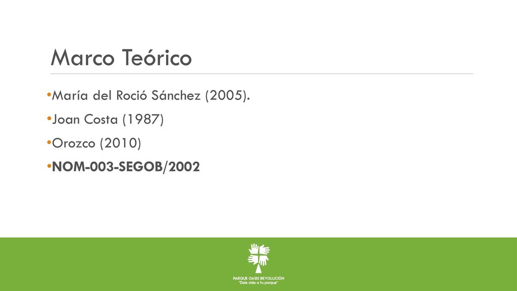 Marco Teórico María del Roció Sánchez (2005). Joan Costa (1987)
