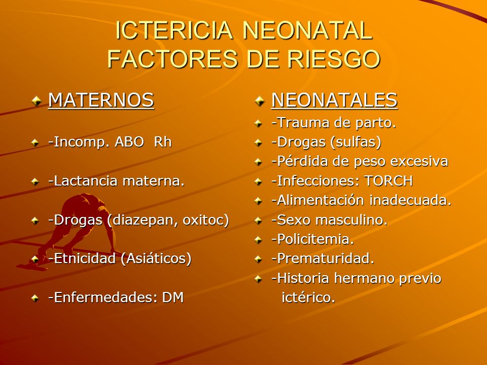ICTERICIA NEONATAL FACTORES DE RIESGO