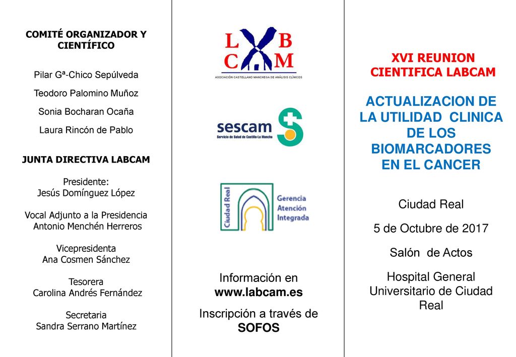 ACTUALIZACION DE LA UTILIDAD CLINICA DE LOS BIOMARCADORES EN EL CANCER