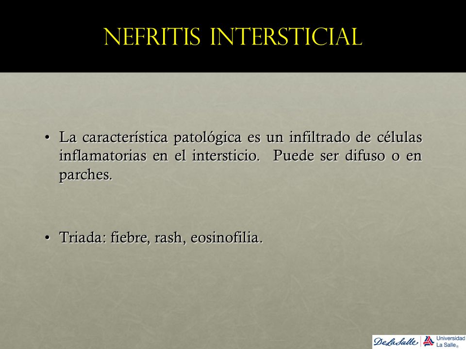 Nefritis intersticial