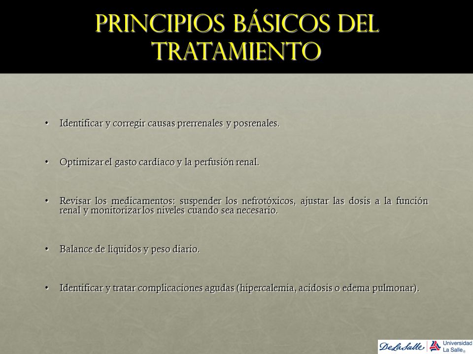 Principios básicos del tratamiento
