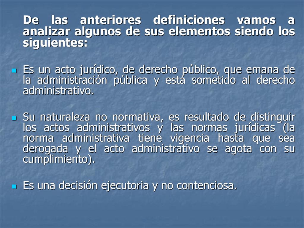 De las anteriores definiciones vamos a analizar algunos de sus elementos siendo los siguientes: