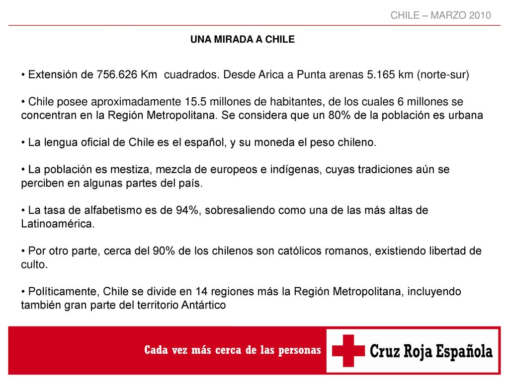 La lengua oficial de Chile es el español, y su moneda el peso chileno.