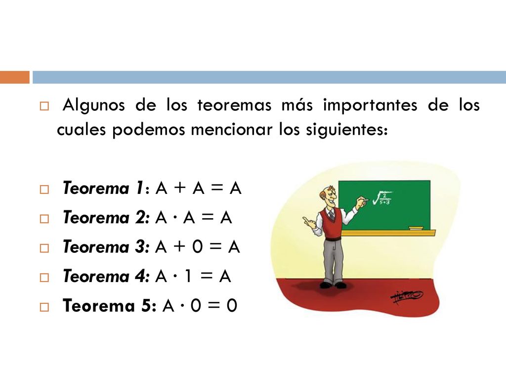 Algunos de los teoremas más importantes de los cuales podemos mencionar los siguientes: