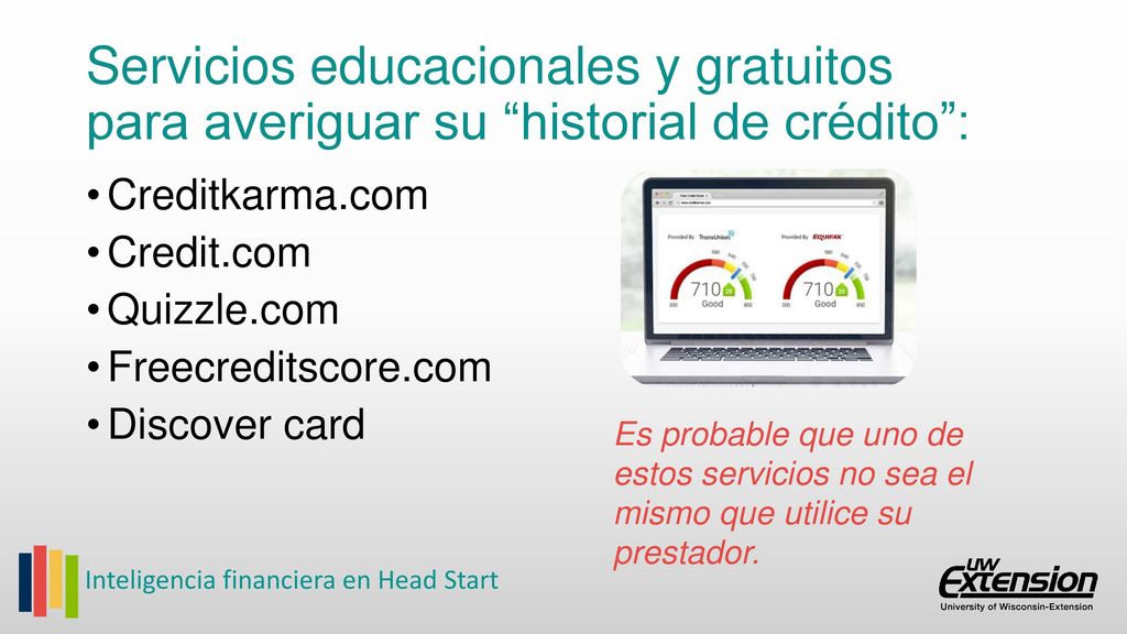 Servicios educacionales y gratuitos para averiguar su historial de crédito :