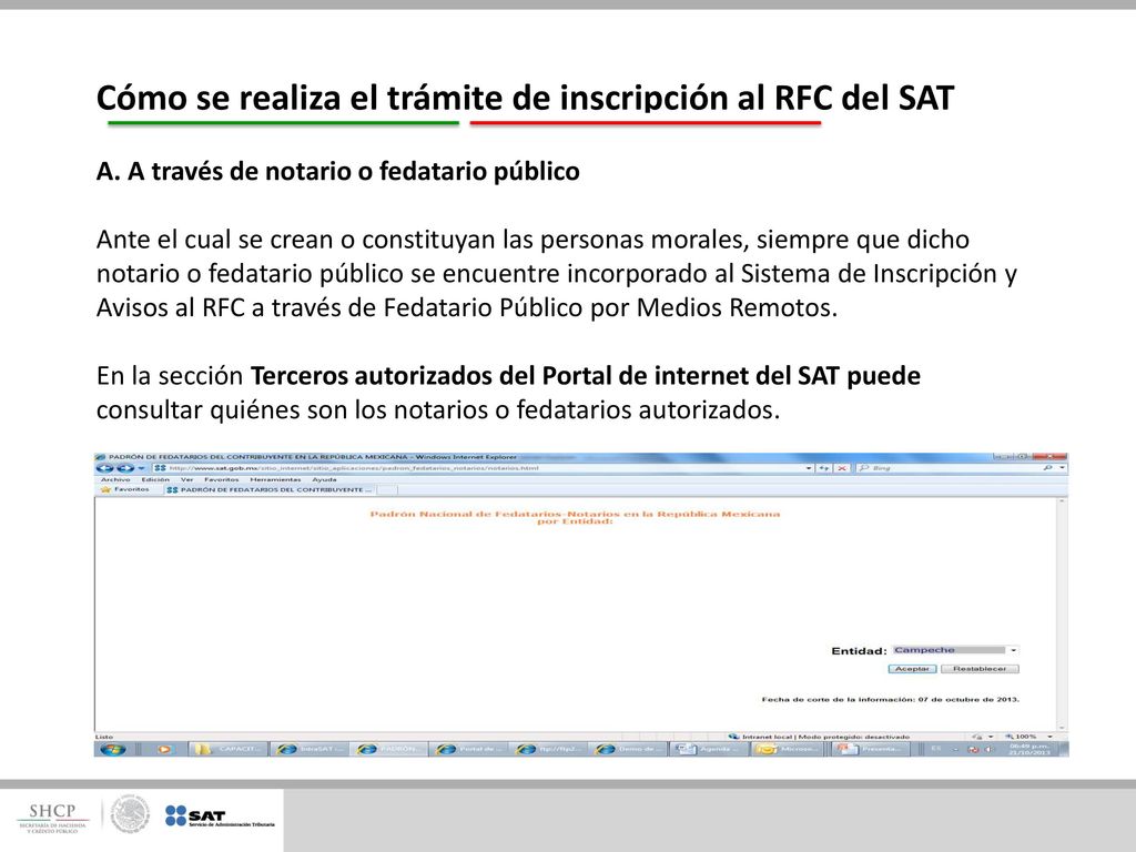Cómo se realiza el trámite de inscripción al RFC del SAT