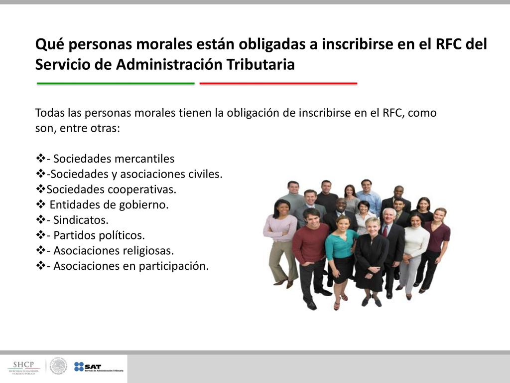 Qué personas morales están obligadas a inscribirse en el RFC del Servicio de Administración Tributaria