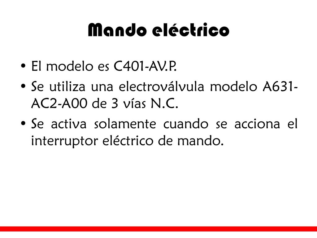 Válvula de seguridad y aislamiento 3/2 serie C – ¿Cómo pedirlo