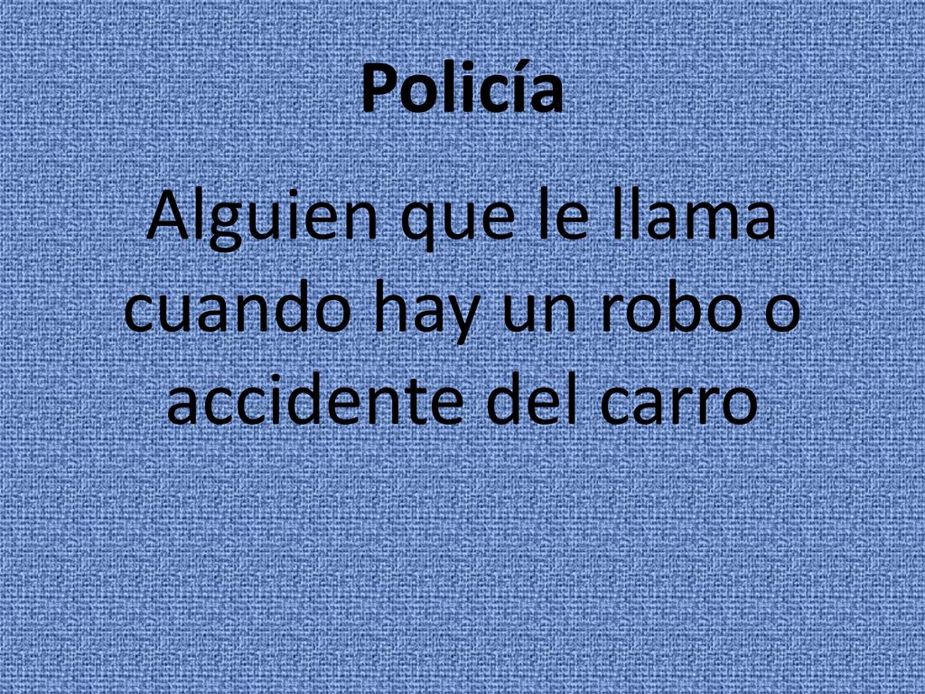 Alguien que le llama cuando hay un robo o accidente del carro