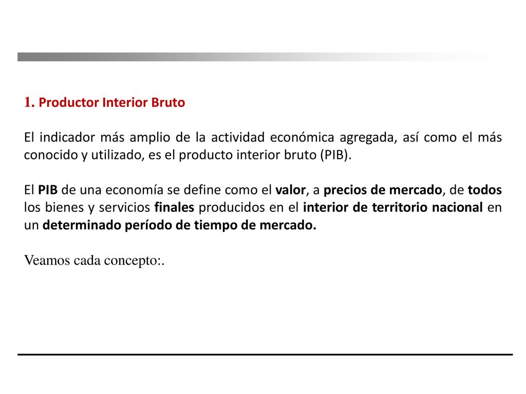 1. Productor Interior Bruto