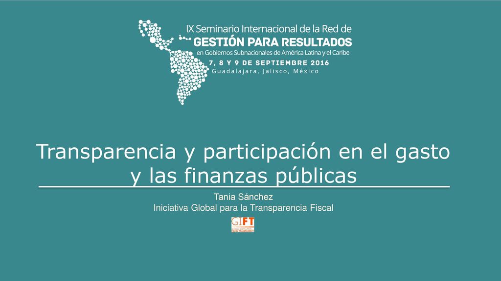 Transparencia y participación en el gasto y las finanzas públicas