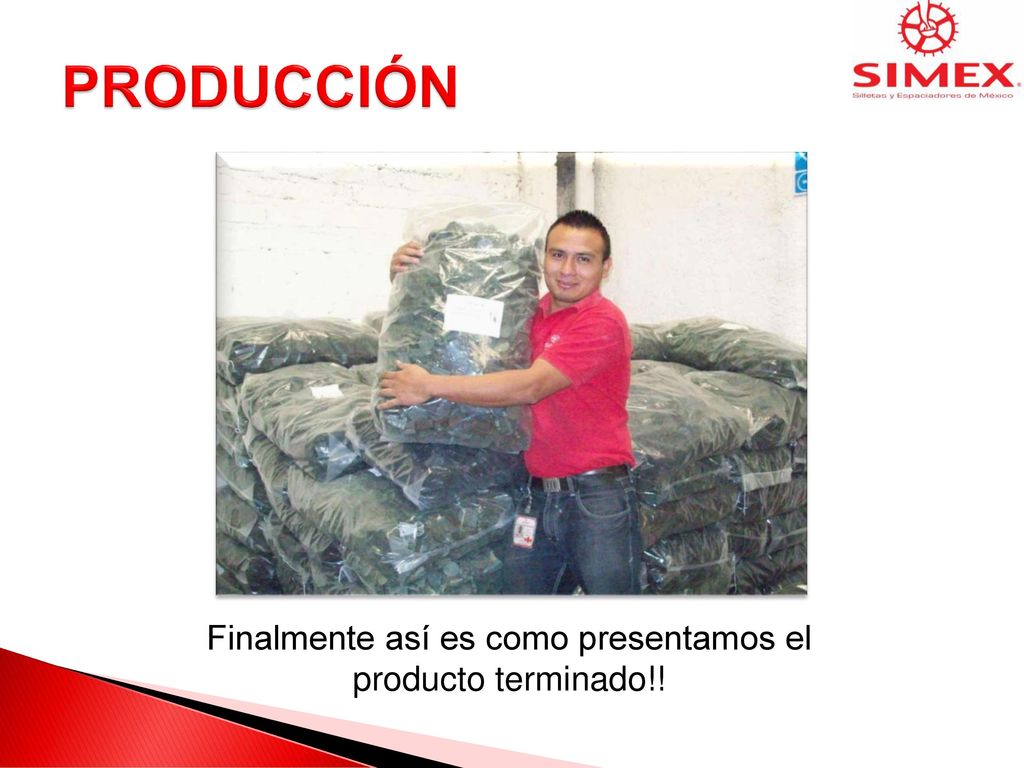 Finalmente así es como presentamos el producto terminado!!