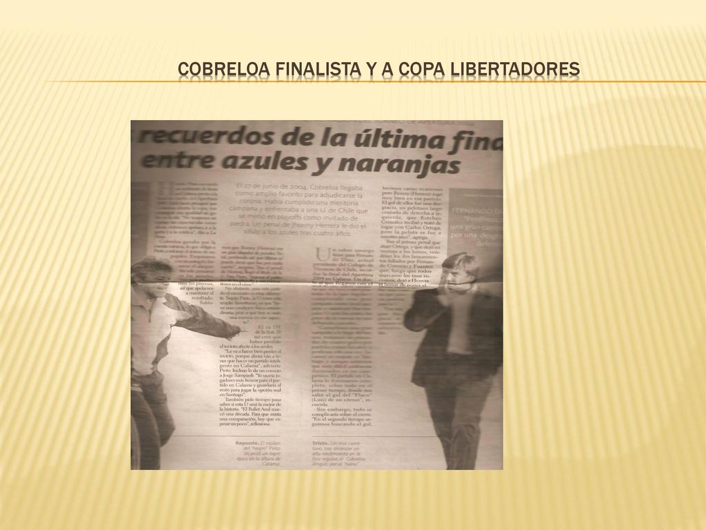 Cobreloa finalista y a copa libertadores