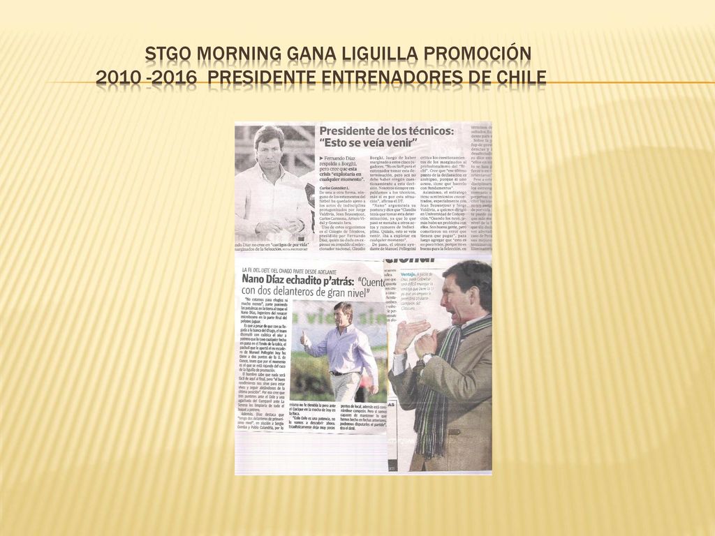 Stgo Morning gana liguilla promoción presidente entrenadores de chile