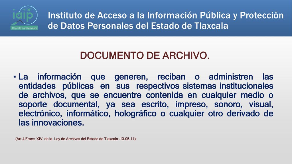 Instituto de Acceso a la Información Pública y Protección de Datos Personales del Estado de Tlaxcala