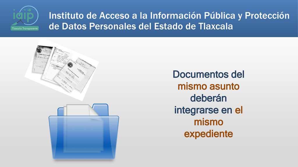 Documentos del mismo asunto deberán integrarse en el mismo expediente