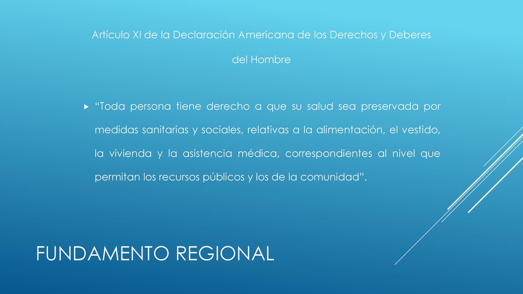 Artículo XI de la Declaración Americana de los Derechos y Deberes del Hombre