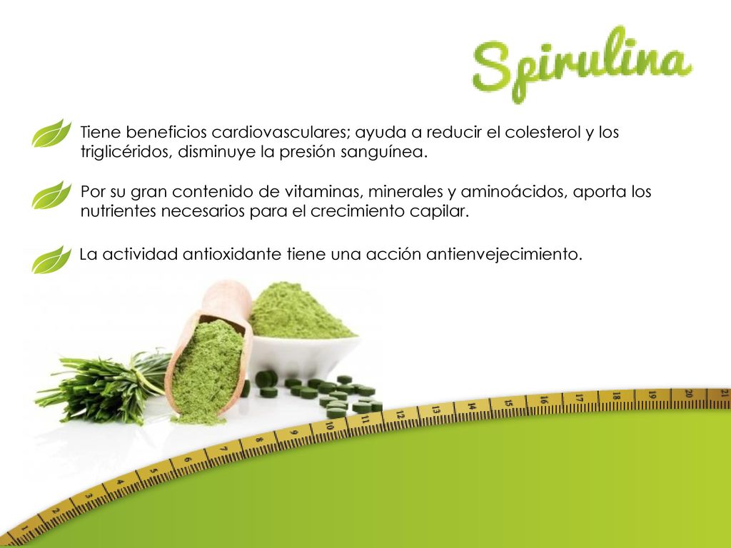 Tiene beneficios cardiovasculares; ayuda a reducir el colesterol y los triglicéridos, disminuye la presión sanguínea.