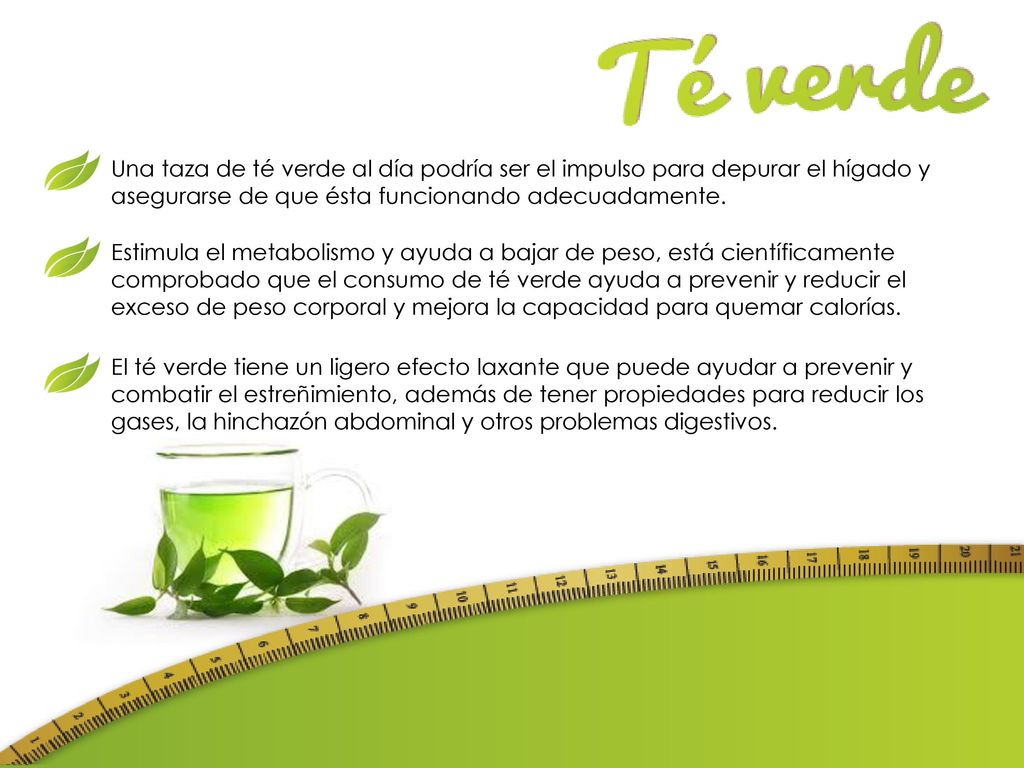 Una taza de té verde al día podría ser el impulso para depurar el hígado y asegurarse de que ésta funcionando adecuadamente.