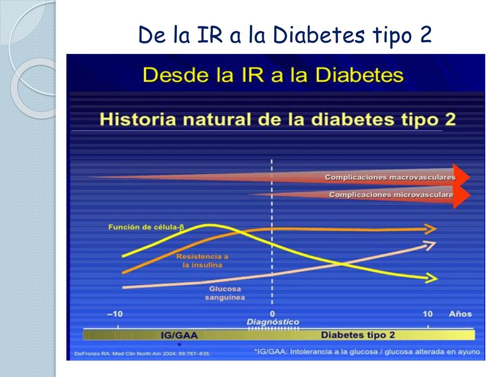 De la IR a la Diabetes tipo 2