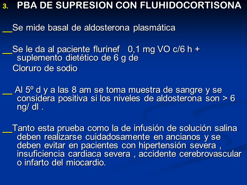 PBA DE SUPRESION CON FLUHIDOCORTISONA