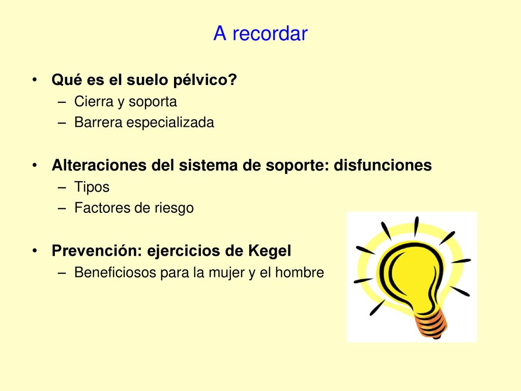 A recordar Qué es el suelo pélvico