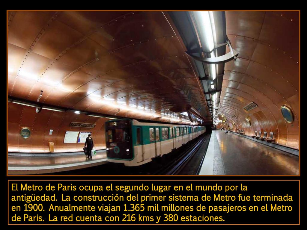 El Metro de Paris ocupa el segundo lugar en el mundo por la antigüedad