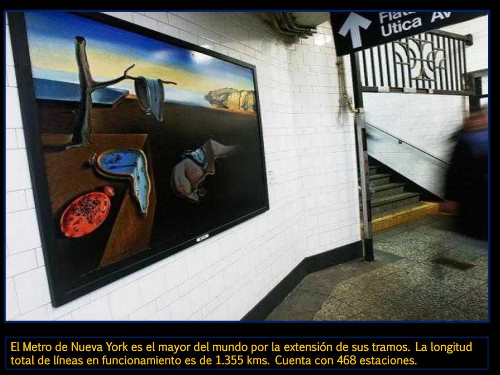 El Metro de Nueva York es el mayor del mundo por la extensión de sus tramos.