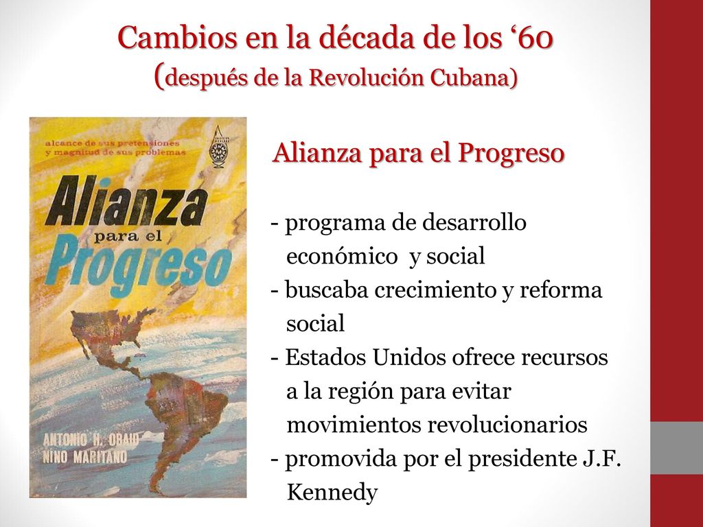 Cambios en la década de los ‘60 (después de la Revolución Cubana)