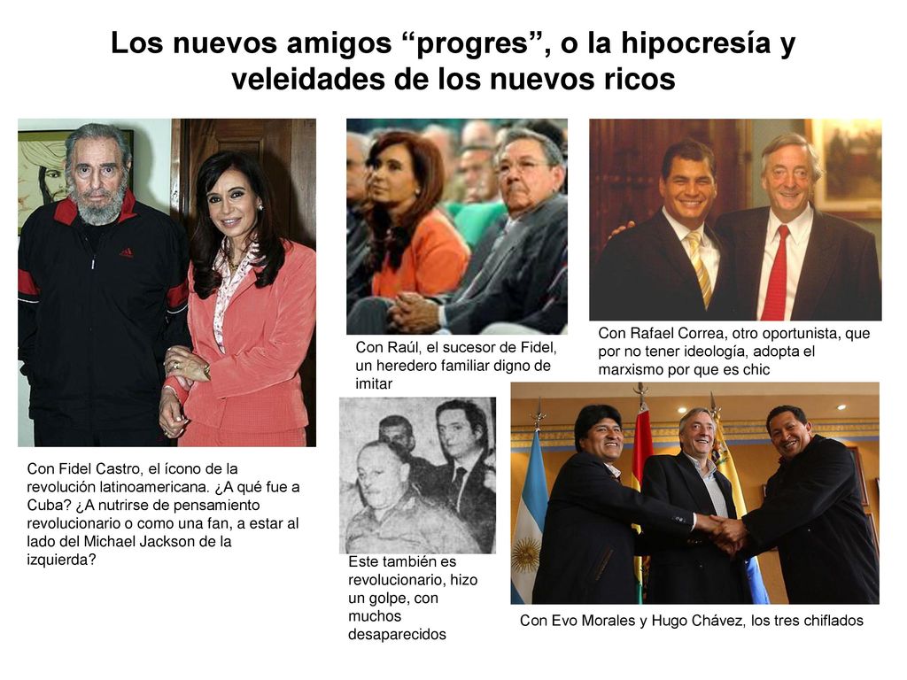 Los nuevos amigos progres , o la hipocresía y veleidades de los nuevos ricos