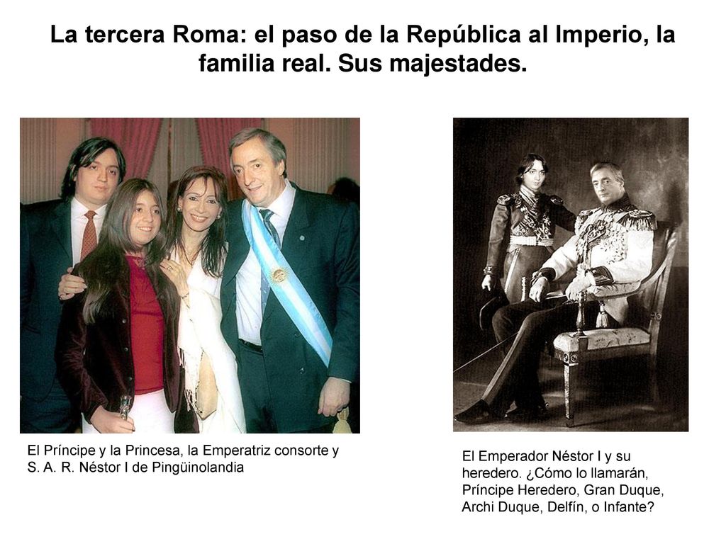La tercera Roma: el paso de la República al Imperio, la familia real