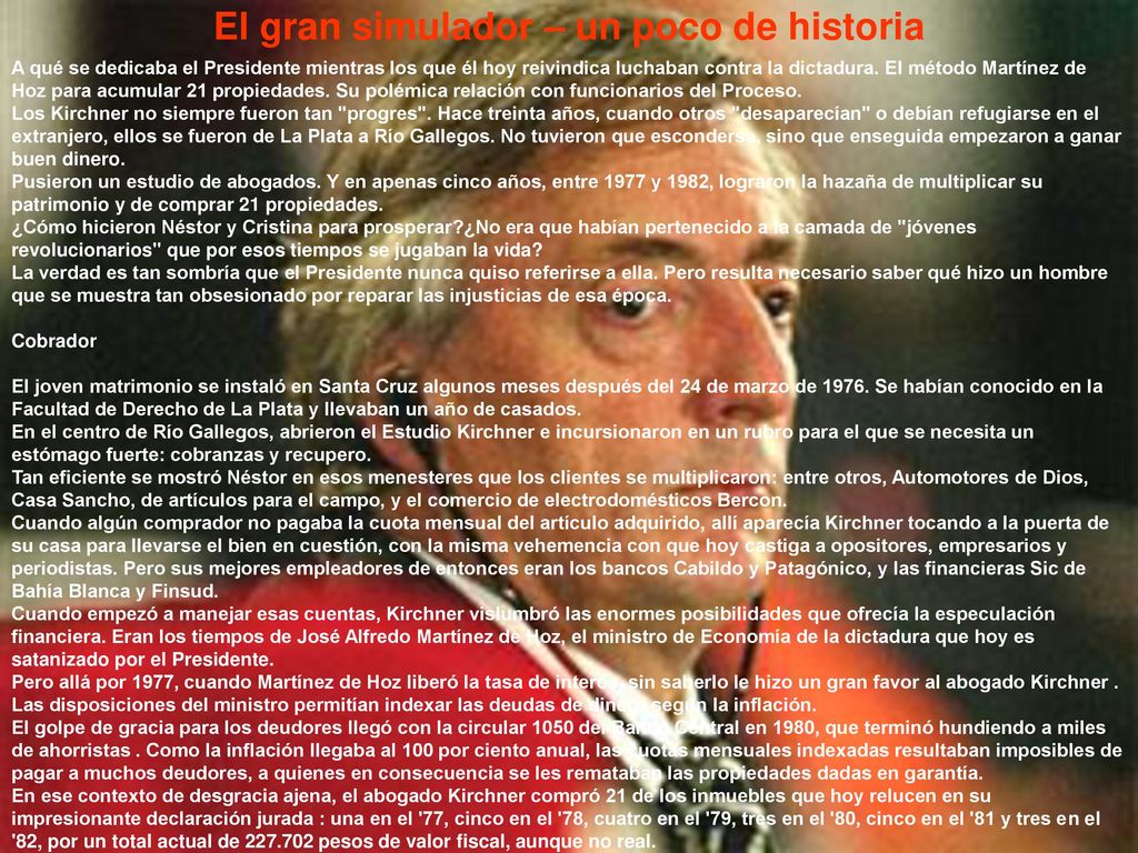 El gran simulador – un poco de historia