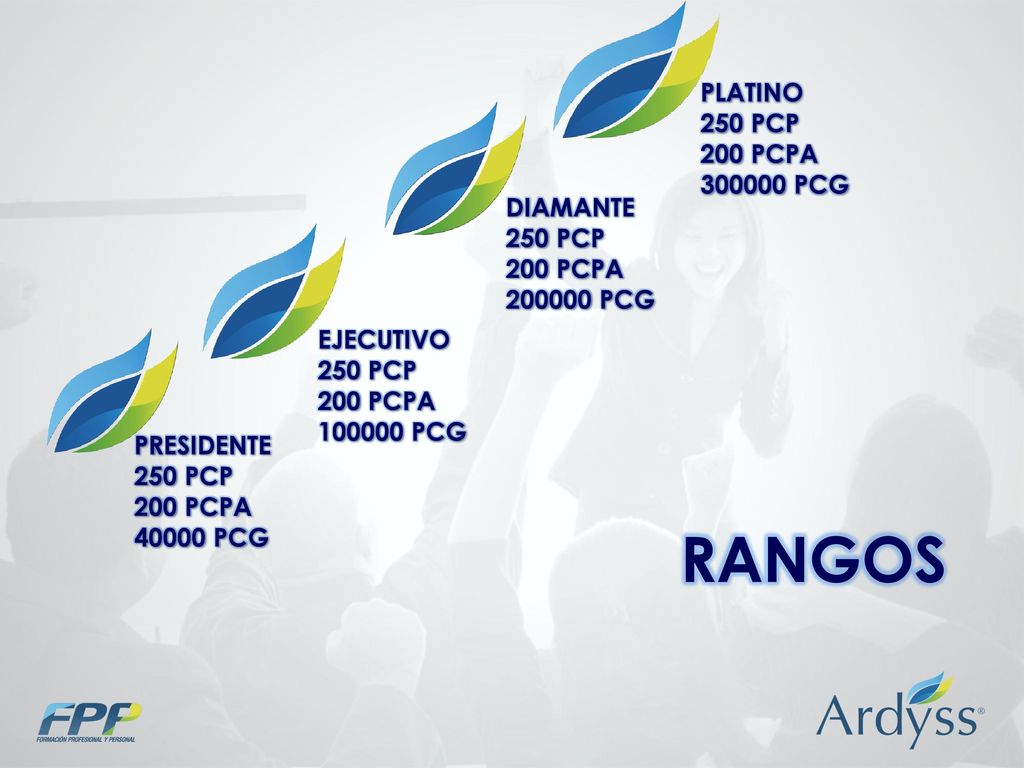 RANGOS PLATINO 250 PCP 200 PCPA PCG DIAMANTE 250 PCP 200 PCPA