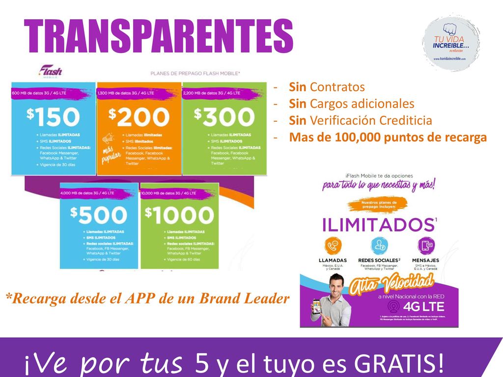 ¡Ve por tus 5 y el tuyo es GRATIS!