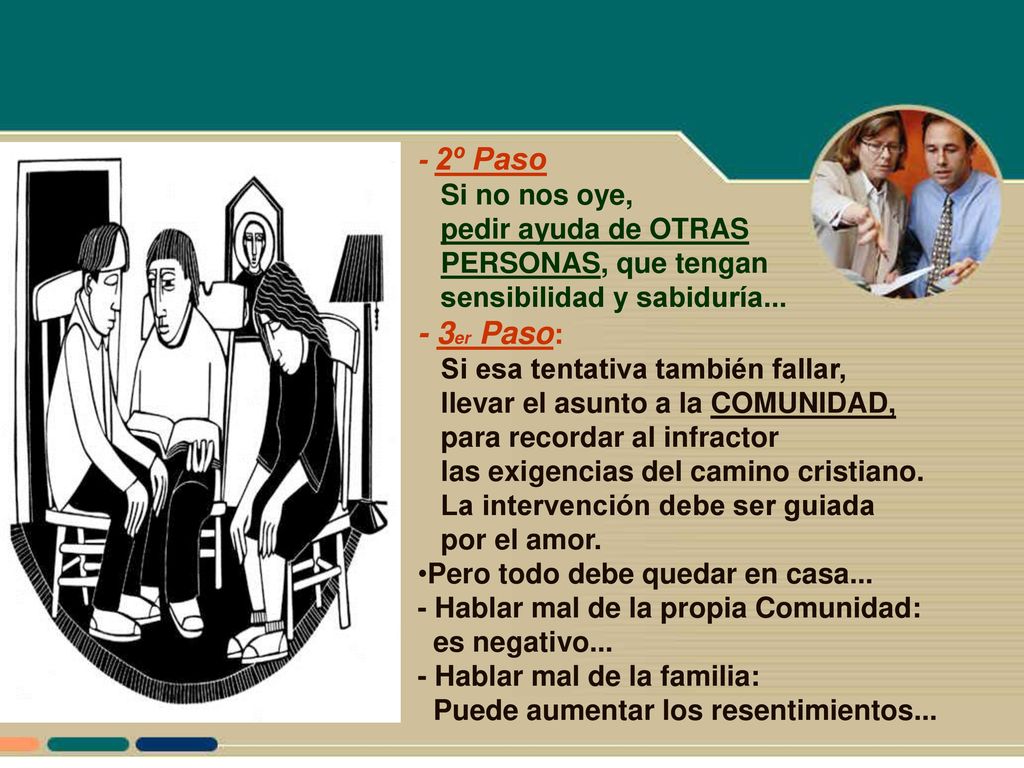 - 3er Paso: - 2º Paso Si no nos oye, pedir ayuda de OTRAS