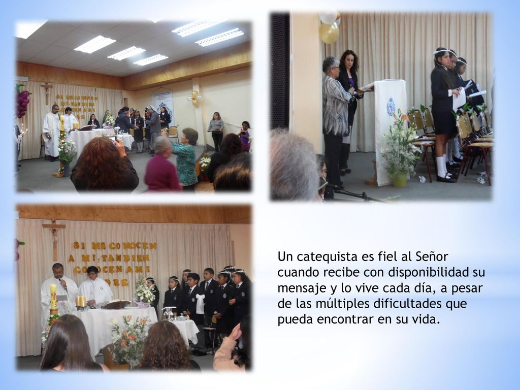 un catequistas trabaja para despertar, madurar y educar la fe de nuestro pueblo.