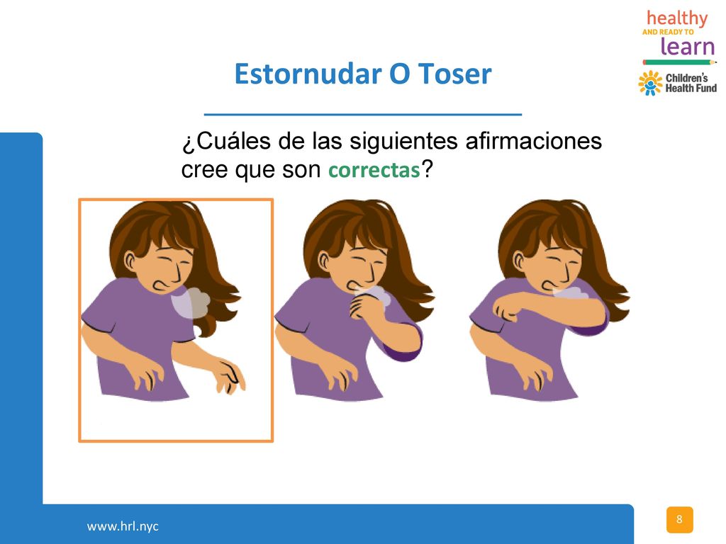 Estornudar O Toser ¿Cuáles de las siguientes afirmaciones cree que son correctas