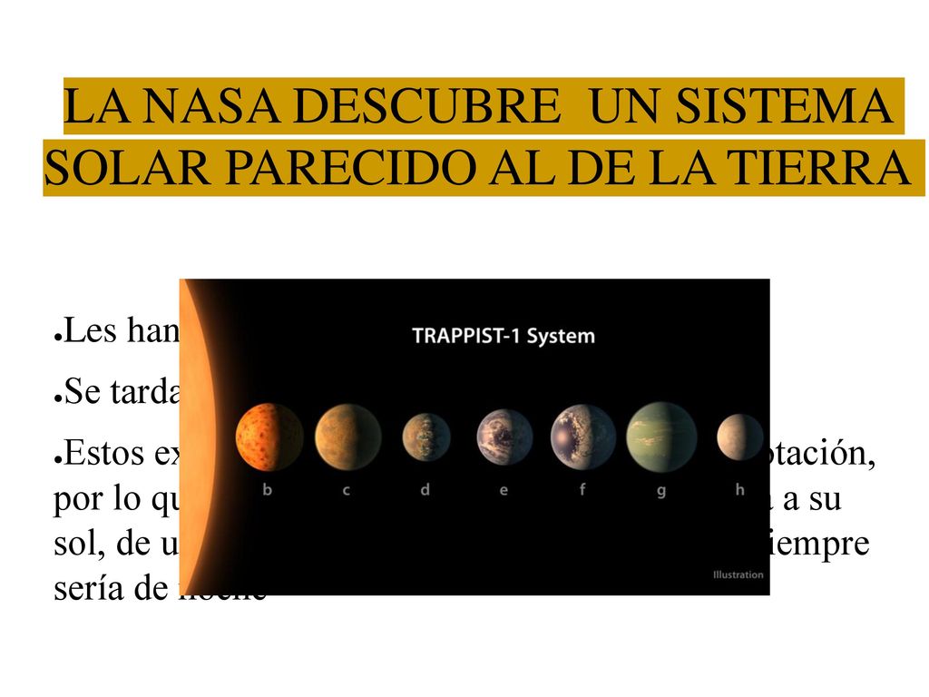 LA NASA DESCUBRE UN SISTEMA SOLAR PARECIDO AL DE LA TIERRA