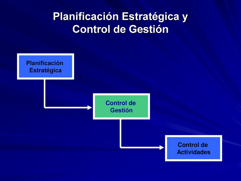Planificación Estratégica y Control de Gestión