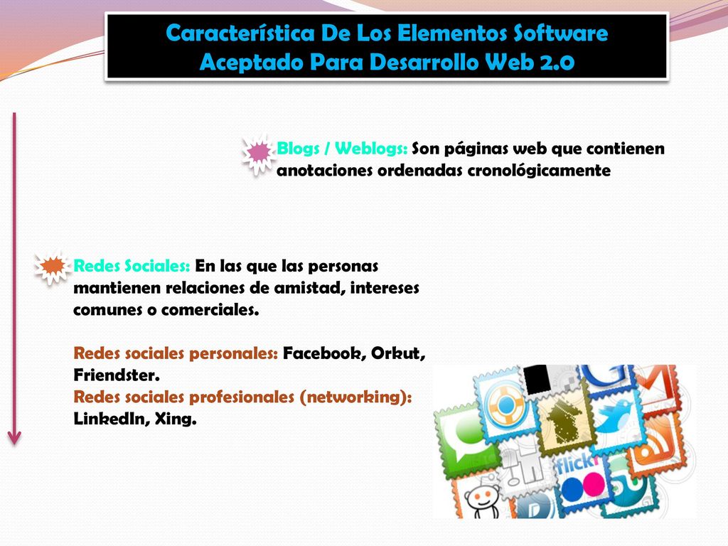 Característica De Los Elementos Software Aceptado Para Desarrollo Web 2.0