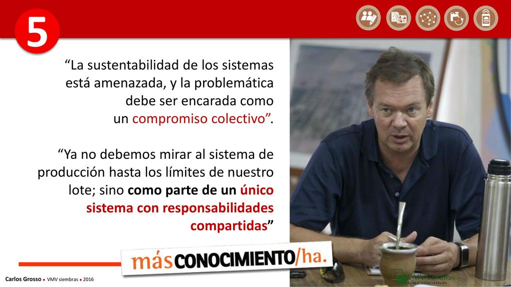 5 La sustentabilidad de los sistemas está amenazada, y la problemática debe ser encarada como un compromiso colectivo .
