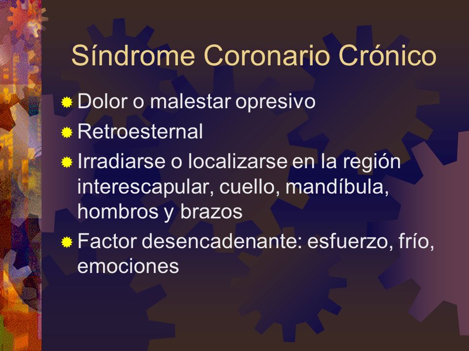 Síndrome Coronario Crónico