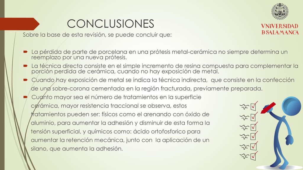 CONCLUSIONES Sobre la base de esta revisión, se puede concluir que: