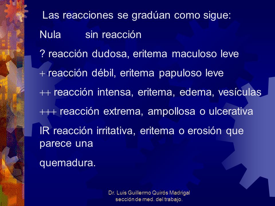 Dr. Luis Guillermo Quirós Madrigal sección de med. del trabajo.