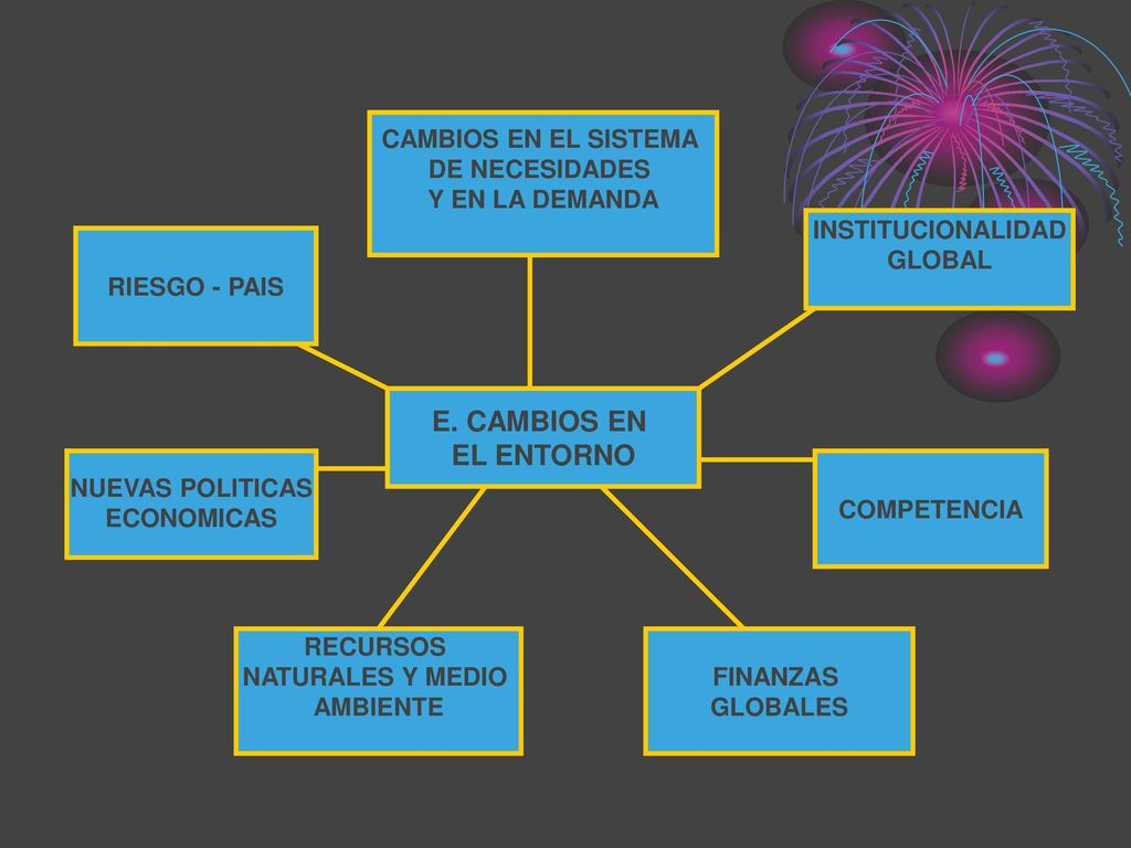 E. CAMBIOS EN EL ENTORNO CAMBIOS EN EL SISTEMA DE NECESIDADES
