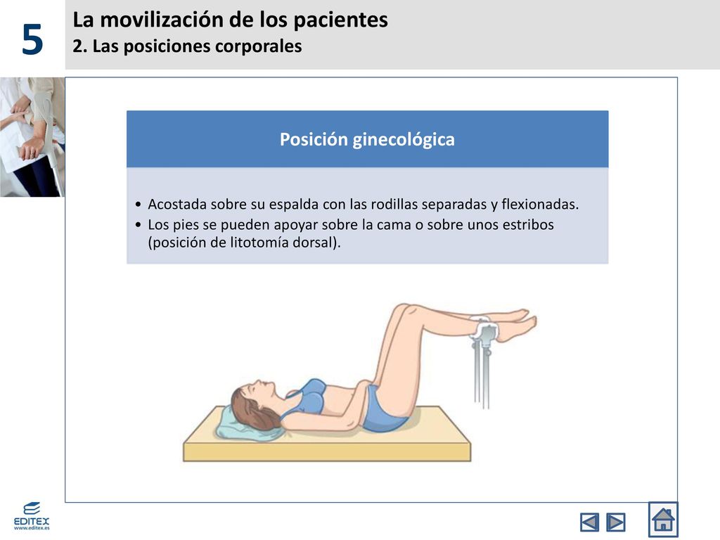 La movilización de los pacientes 2. Las posiciones corporales