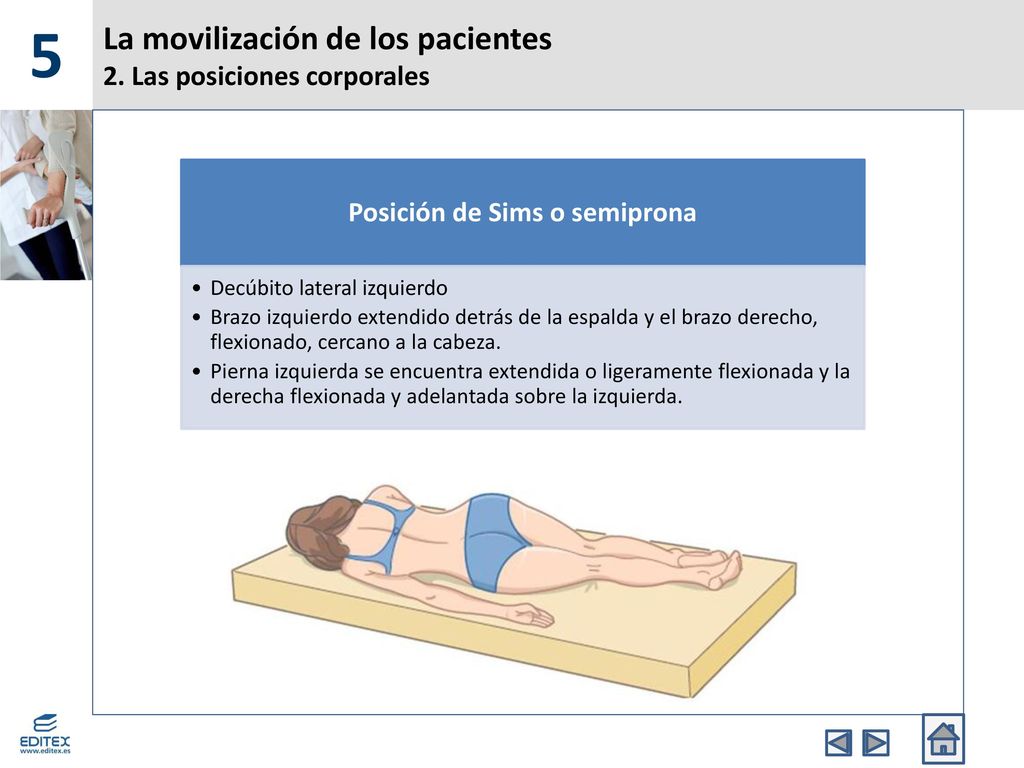 La movilización de los pacientes 2. Las posiciones corporales