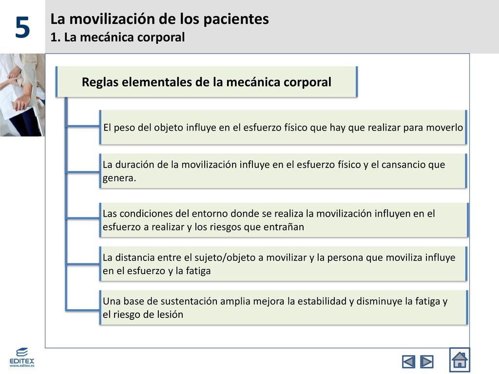 La movilización de los pacientes 1. La mecánica corporal