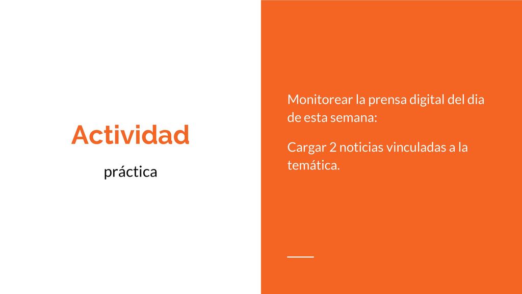Monitorear la prensa digital del dia de esta semana:
