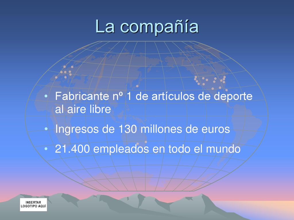 La compañía Fabricante nº 1 de artículos de deporte al aire libre